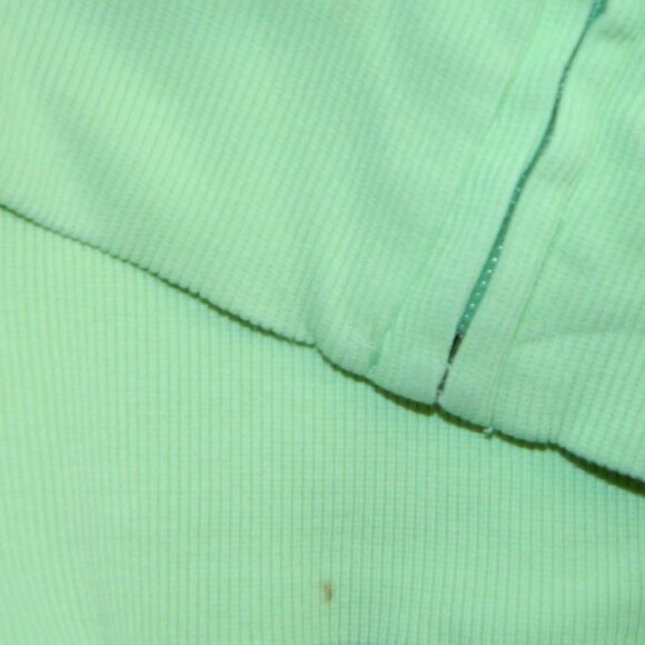 TNA Aritzia Cozy AF Fleece Lime Green Oversized Full Zip up Hoodie Size 2 or S/M - Picture 13 of 14